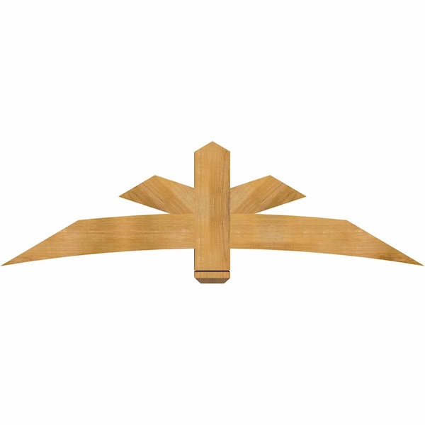 Ekena Millwork Alberta Rough Sawn Timber Gable Bracket, Western Red Cedar, 72"W x 21"H x 6"D x 6"F, 7/12 Pitch GBW072X21X0606ALB00RWR - main